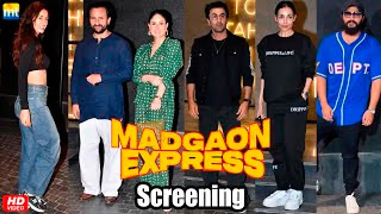 Madgaon Express Screening - Ranbir Kapoor, Kareena Kapoor-Saif Ali Khan, Arjun Kapoor-Malaika Arora, Disha Patani & Celebs Arrive For The Event