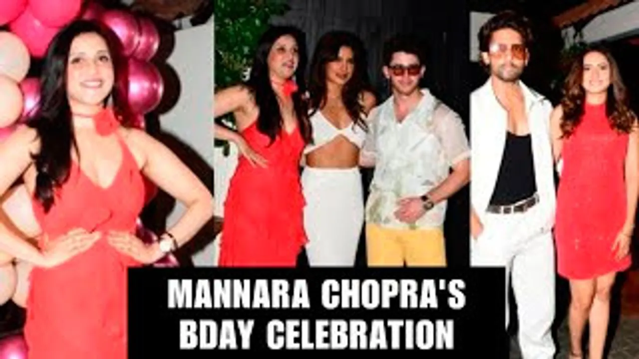 Priyanka Chopra With Nick Jonas , Ravi Dubey-Sargun Mehta & Celebs At Mannara Chopra's Birthday Celebration