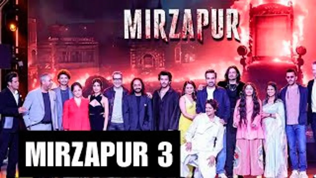 MIRZAPUR 3 Grand Announcement by Pankaj Tripathi, Ali Fazal, Rasika Dugal, Shweta Tripathi Along With Cast & Crew