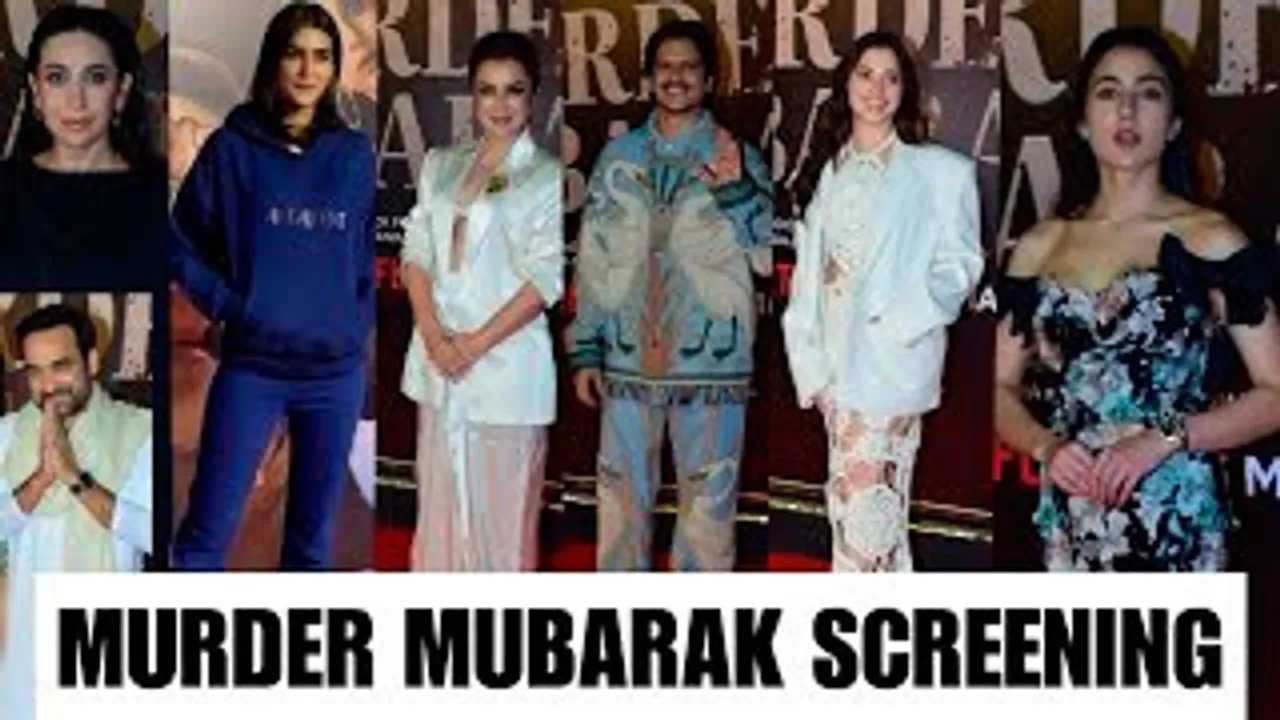 Tamannaah Bhatia, Kriti Sanon, Sara Ali Khan, Vijay Varma, Pankaj Tripathi & Celebs At Murder Mubarak Screening