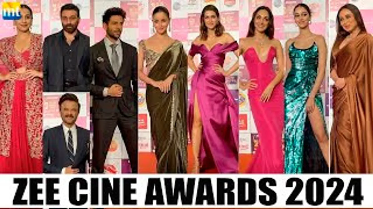 Alia Bhatt, Kiara Advani, Ananya Panday, Kriti Sanon, Rani Mukerji, Kartik Aaryan & Celebs Arrive At Zee Cine Awards 2024