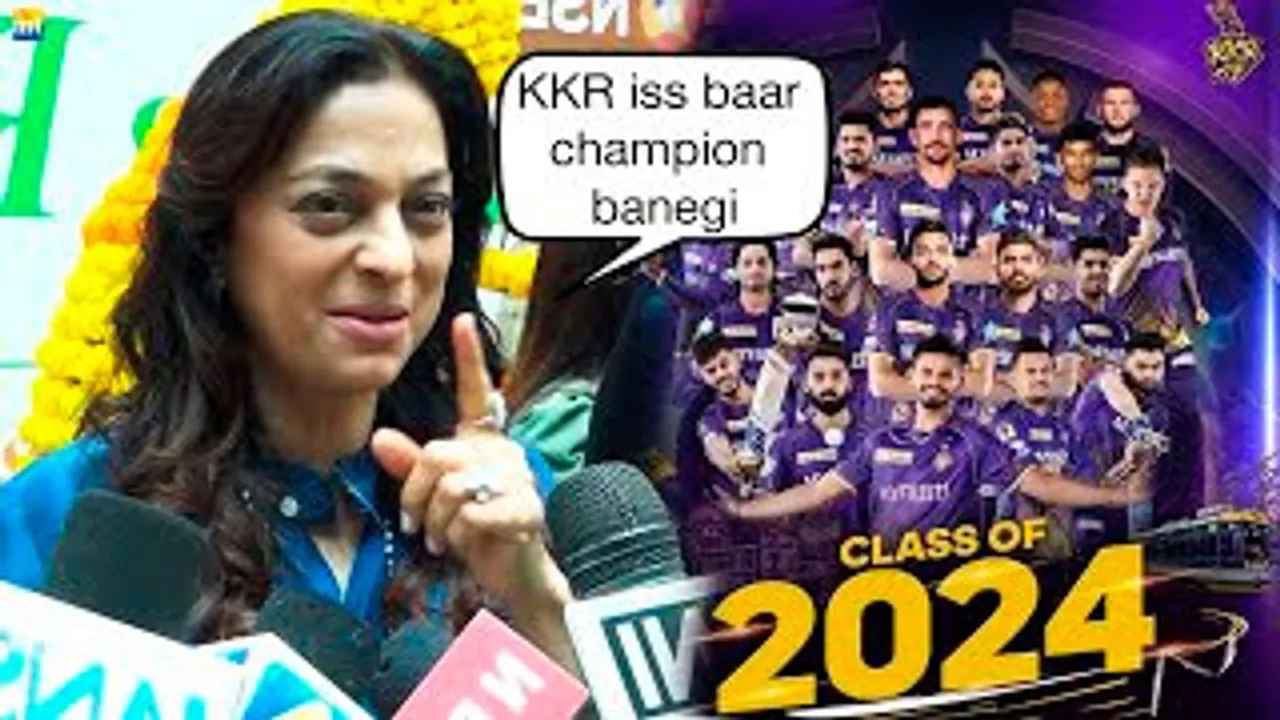 Juhi Chawla Reacts To KKR's Performance In IPL 2024 At NSE Event