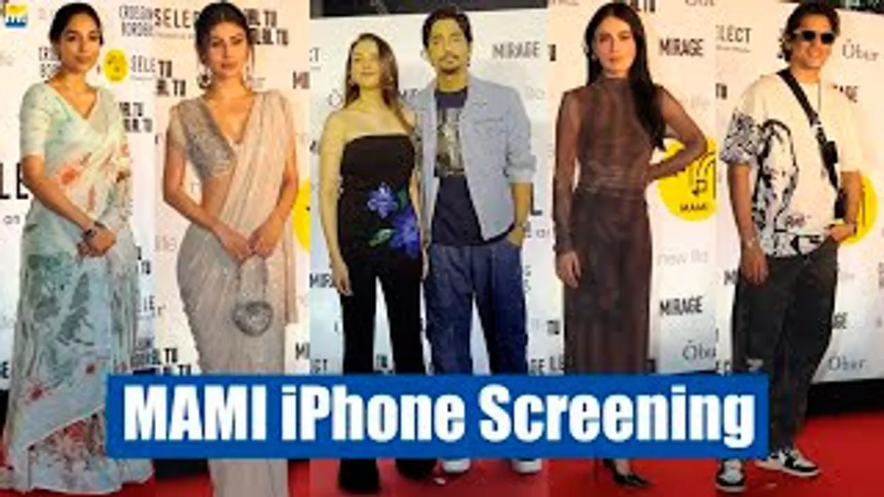 Newly Engaged Aditi Rao Hydari-Siddharth, Mouni Roy, Sobhita Dhulipala, Radhika Madan, Vijay Varma & Celebs At MAMI iPhone Screening