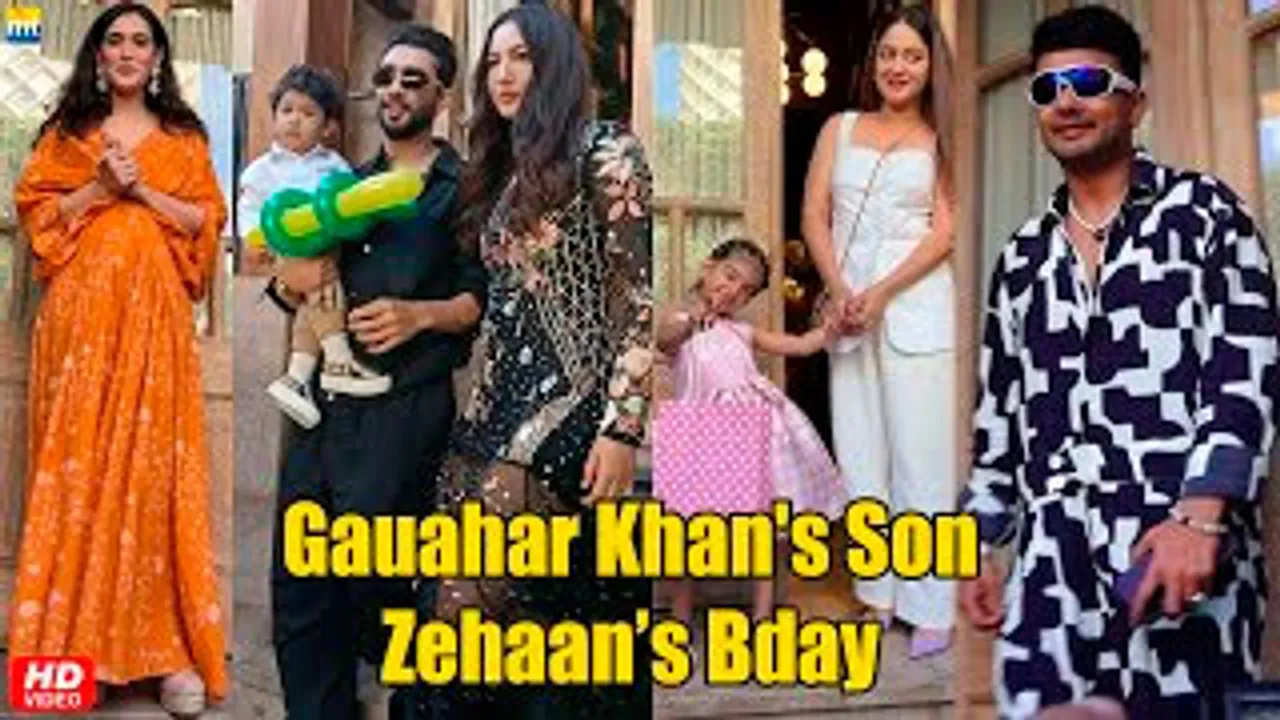 Gauahar Khan-Zaid Darbar's Son Zehaan's Birthday Bash | Mahi Vij, Pankhuri Awasthy, Awez Darbar & Celebs At The Bash