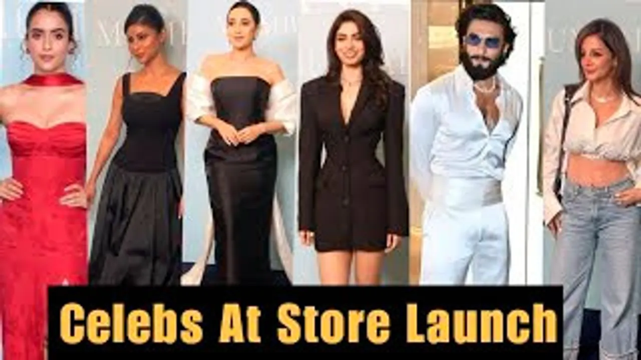 Ranveer Singh, Khushi Kapoor, Mouni Roy, Karisma Kapoor & Celebs At An Brand Store Launch Event