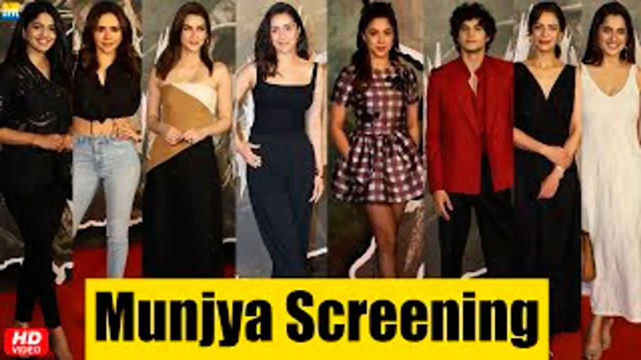 Munjya Screening: Shraddha Kapoor, Kriti Sanon, Sharvari Wagh, Abhay Verma, Mona Singh & Celebs At The Screening