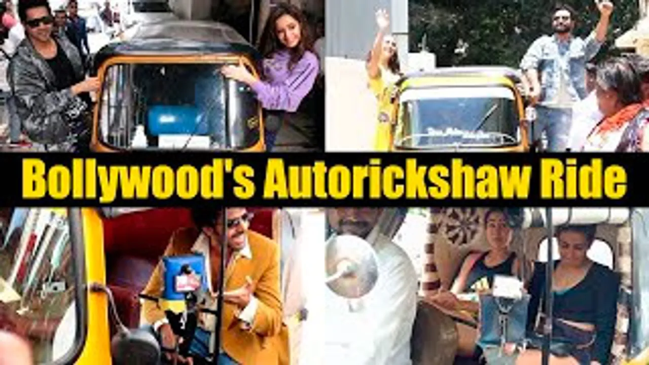 Bollywood Celebrities Take an Autorickshaw Through Mumbai: Varun Dhawan, Kartik Aryan, Shraddha Kapoor, Sara Ali Khan, Vicky Kaushal & Kiara Advani