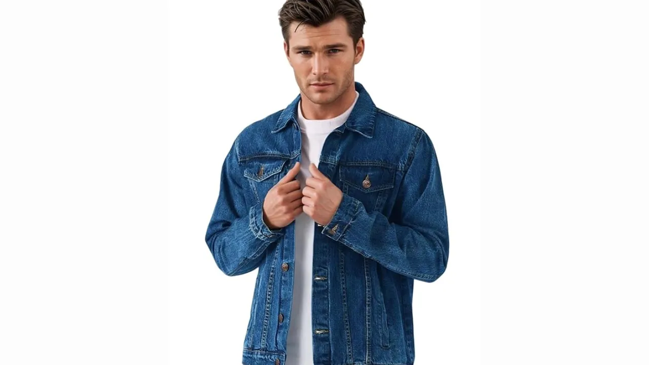 KOTTY Men's Classic Denim Jacket