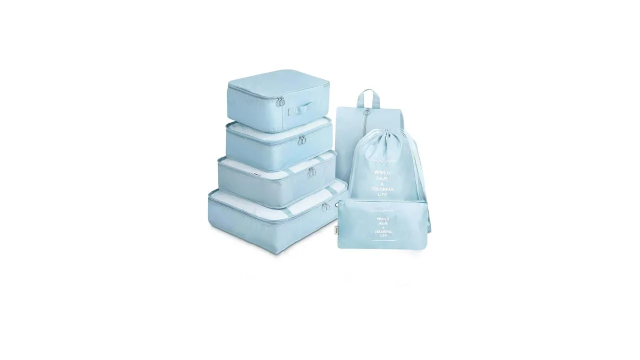 MONJAY 7pcs Set Travel Organizer