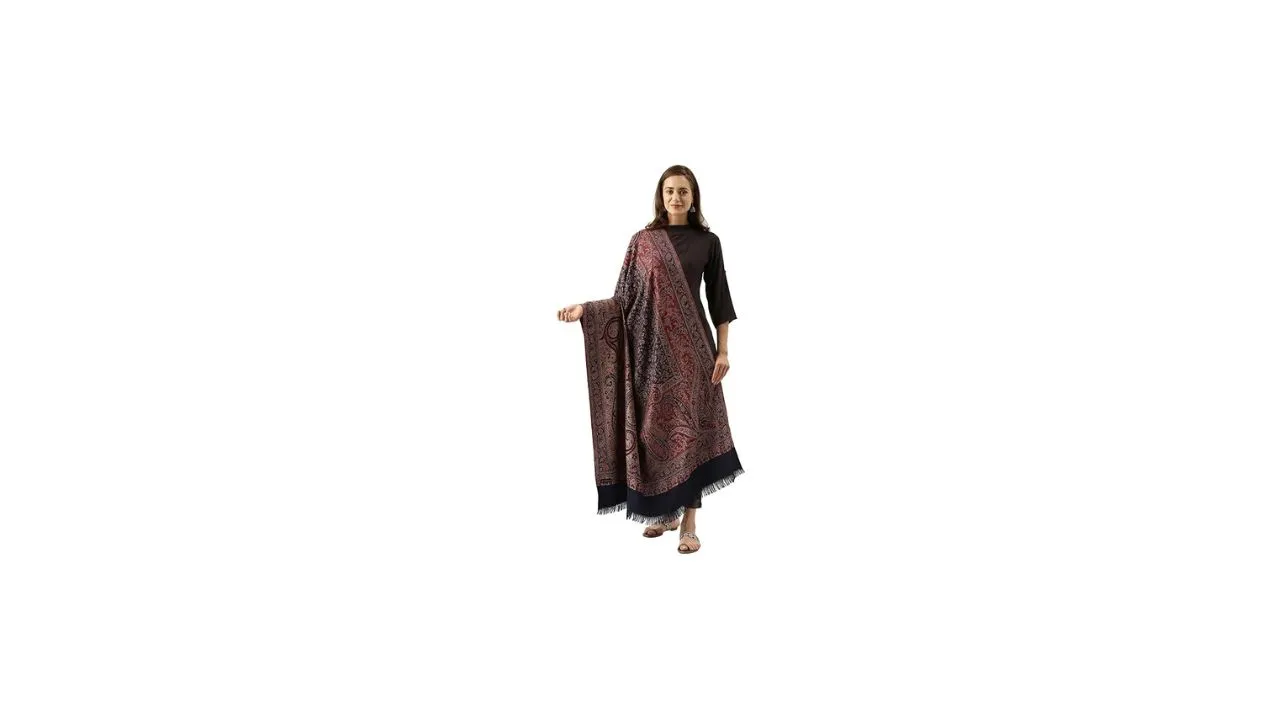 Pashmoda Kashmiri Jamawar Antique Mughal Shawl