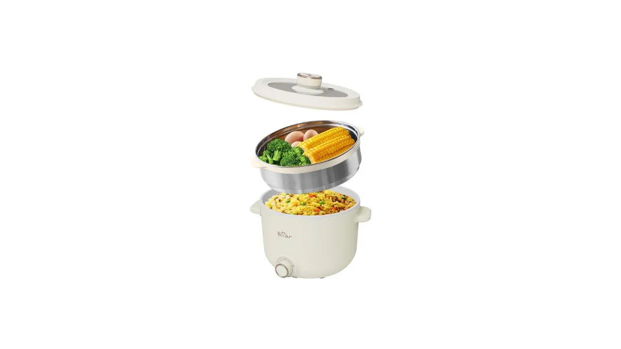 Bear Rice Cooker with Steamer