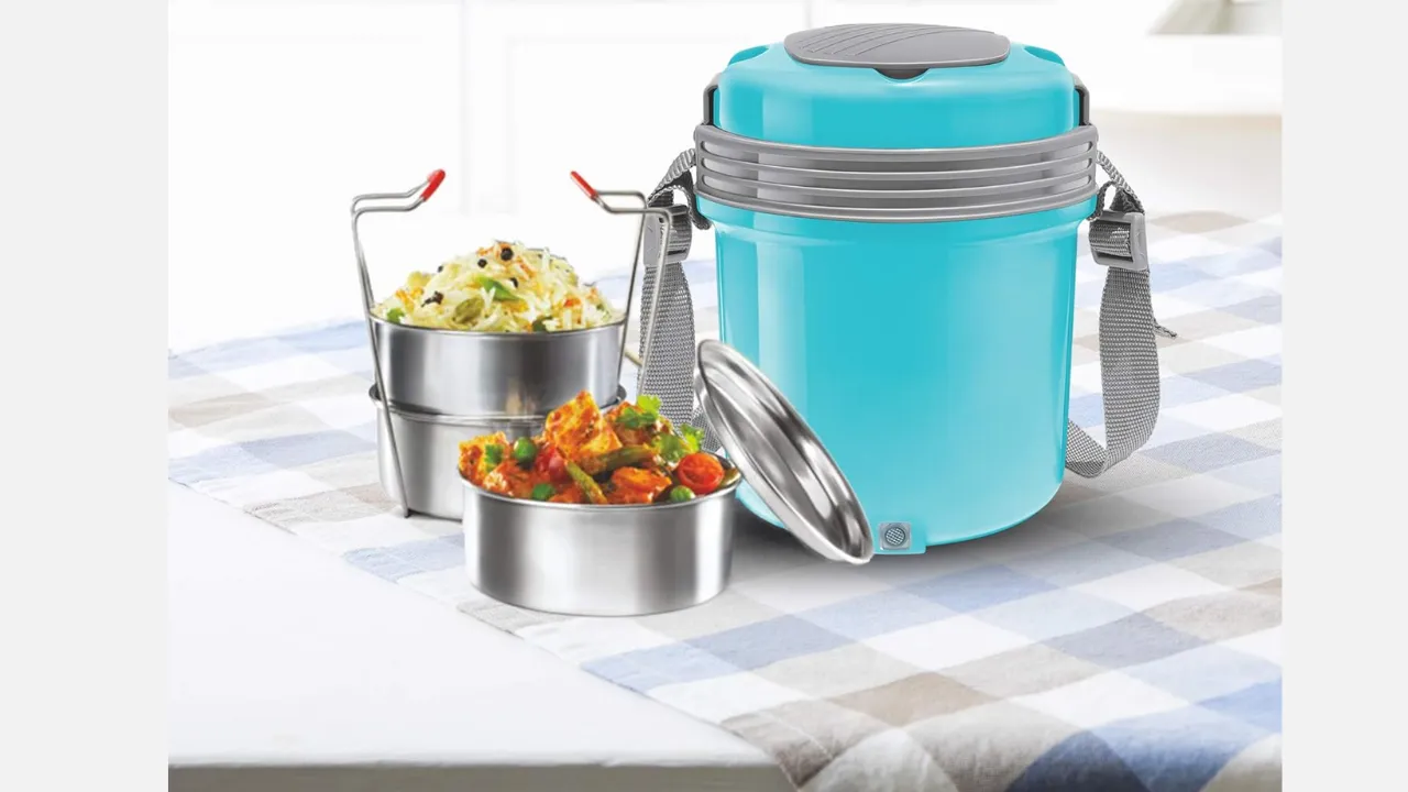 MILTON Electron Stainless Steel Tiffin Box Set