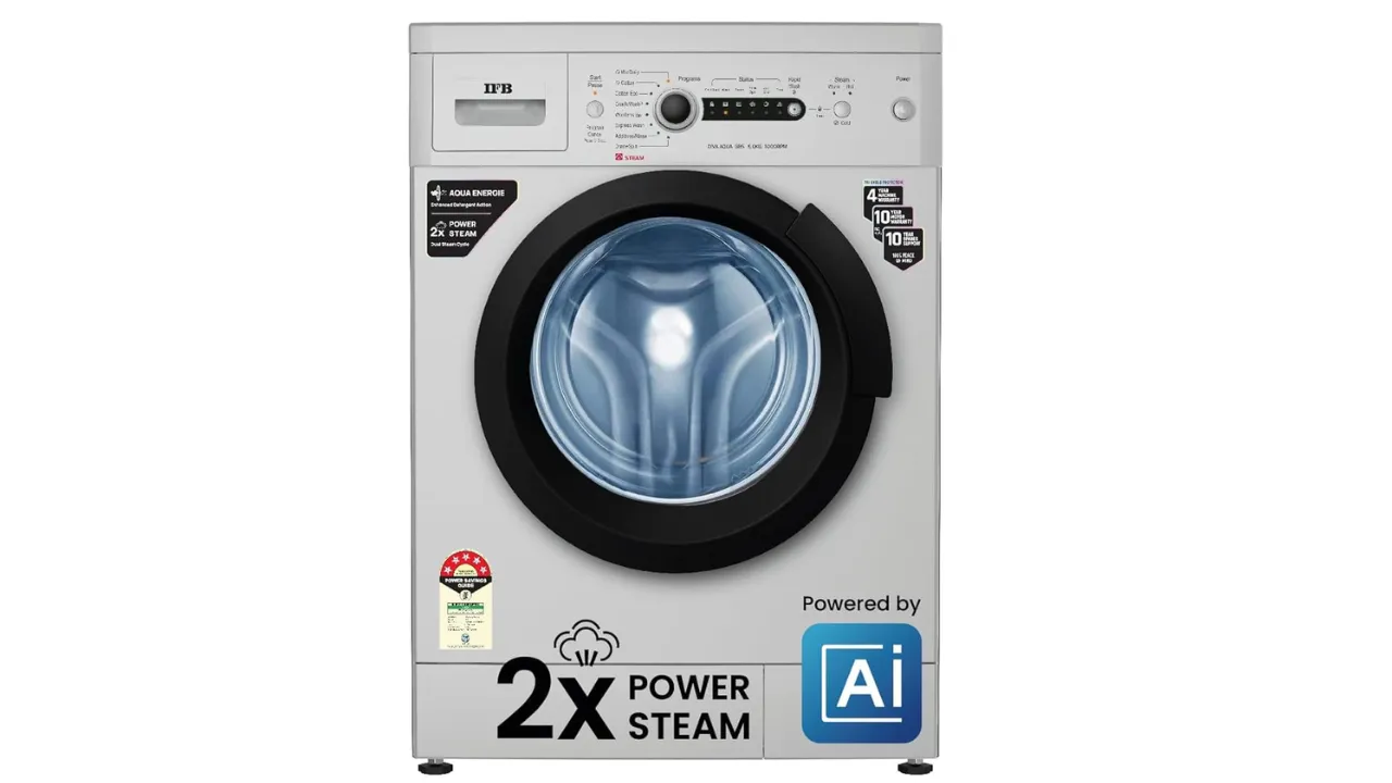 IFB 6 Kg 5 Star with 2X Power Steam, AI Powered, Fully Automatic Front Load Washing Machine
