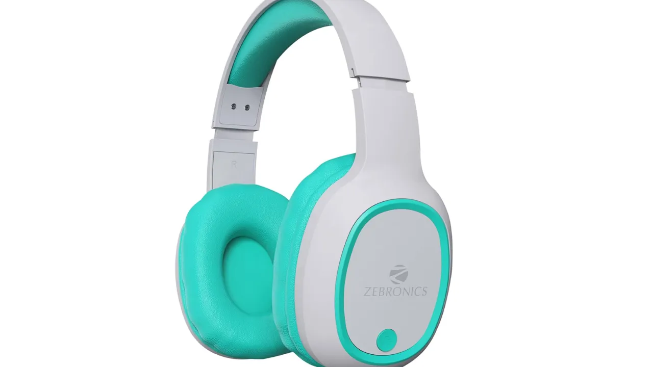 ZEBRONICS Thunder Bluetooth 5.3 Wireless Over Ear Headphones 