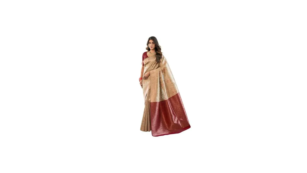 SIRIL Women's Silk Kanjivaram Saree
