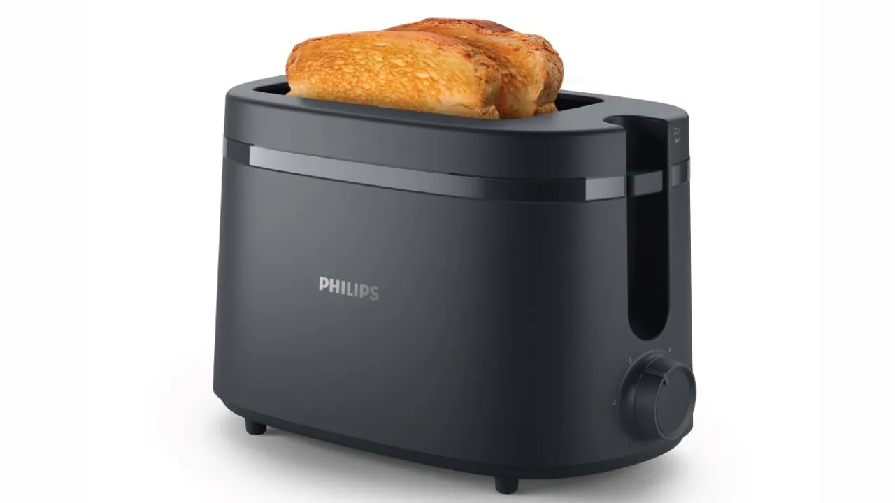 Philips HD2510/90 650W 2-Slice Toaster with Integrated Bun Rack