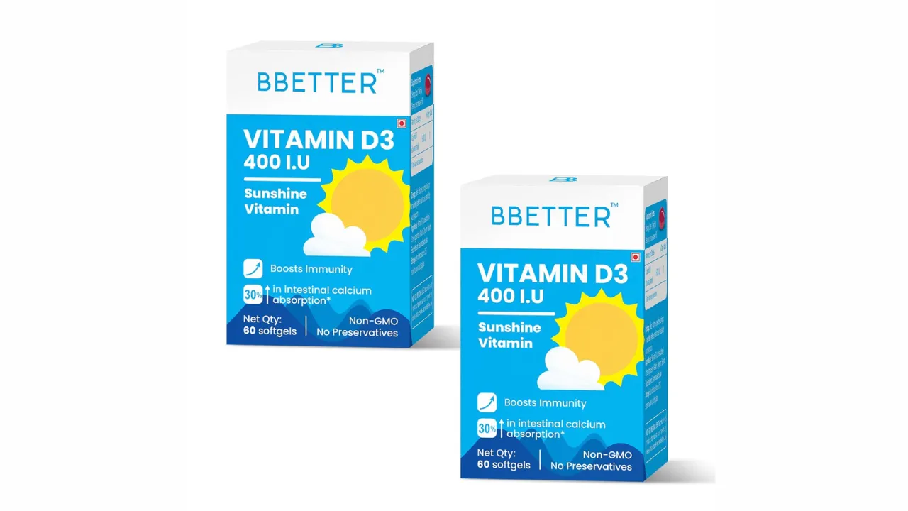 BBETTER Vitamin D3 400 IU supplement for boosting immunity