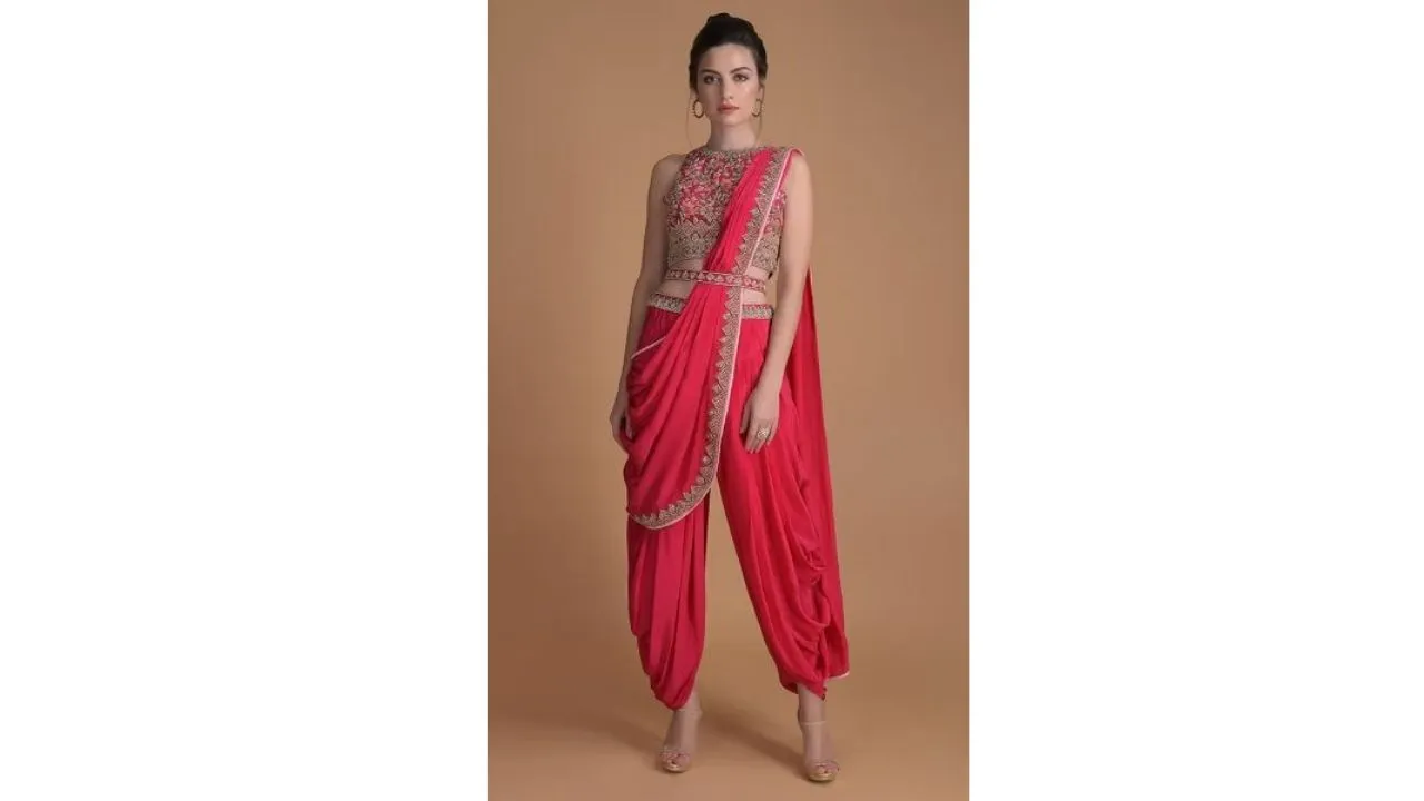 Dhoti Style Saree 