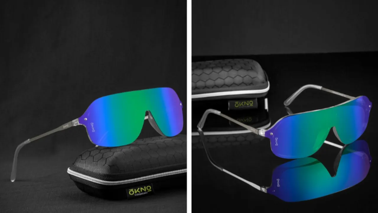 OKNO Unisex Shield Sunglasses With Polarised Lens