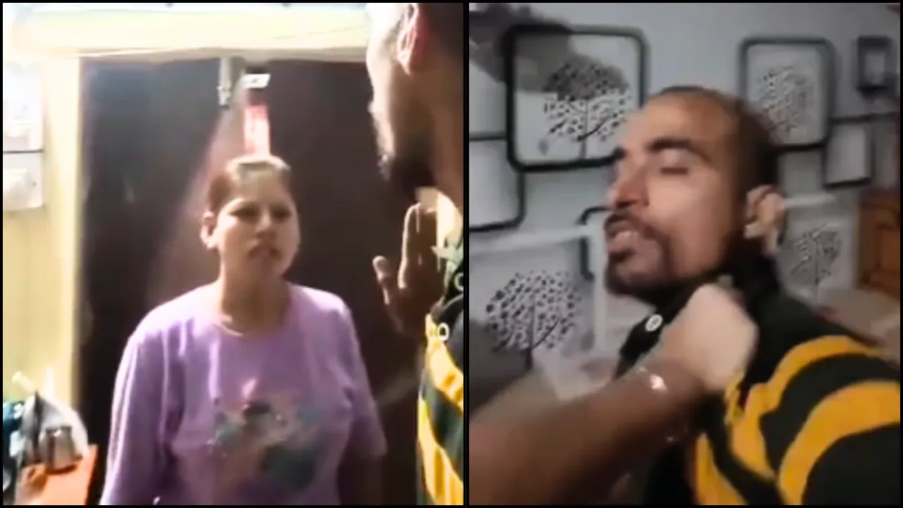 Wife beats up husband