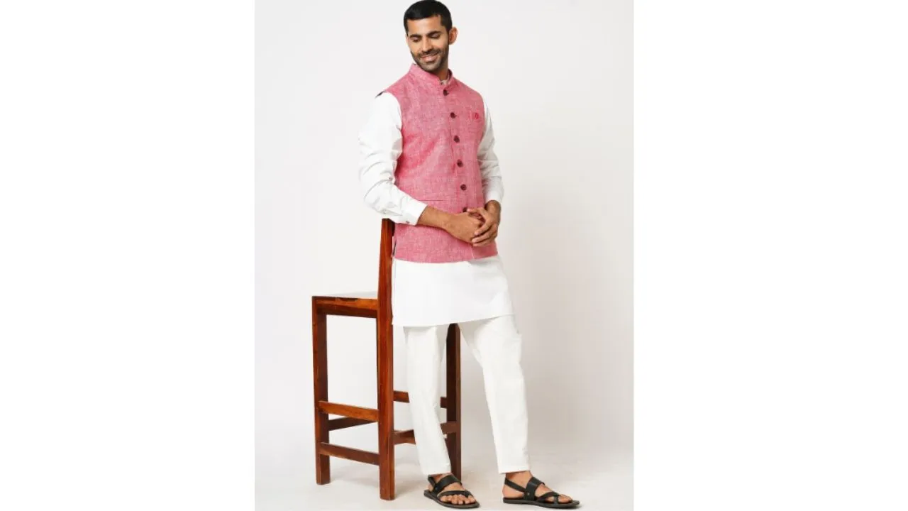 Dyed Woven Nehru Jackets