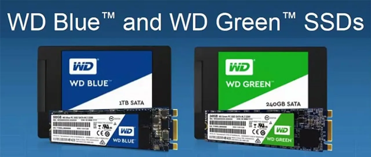 WDC launches WD Blue and WD Green SSDs Resulting in Quick Boot Times and Increased Program Responsiveness