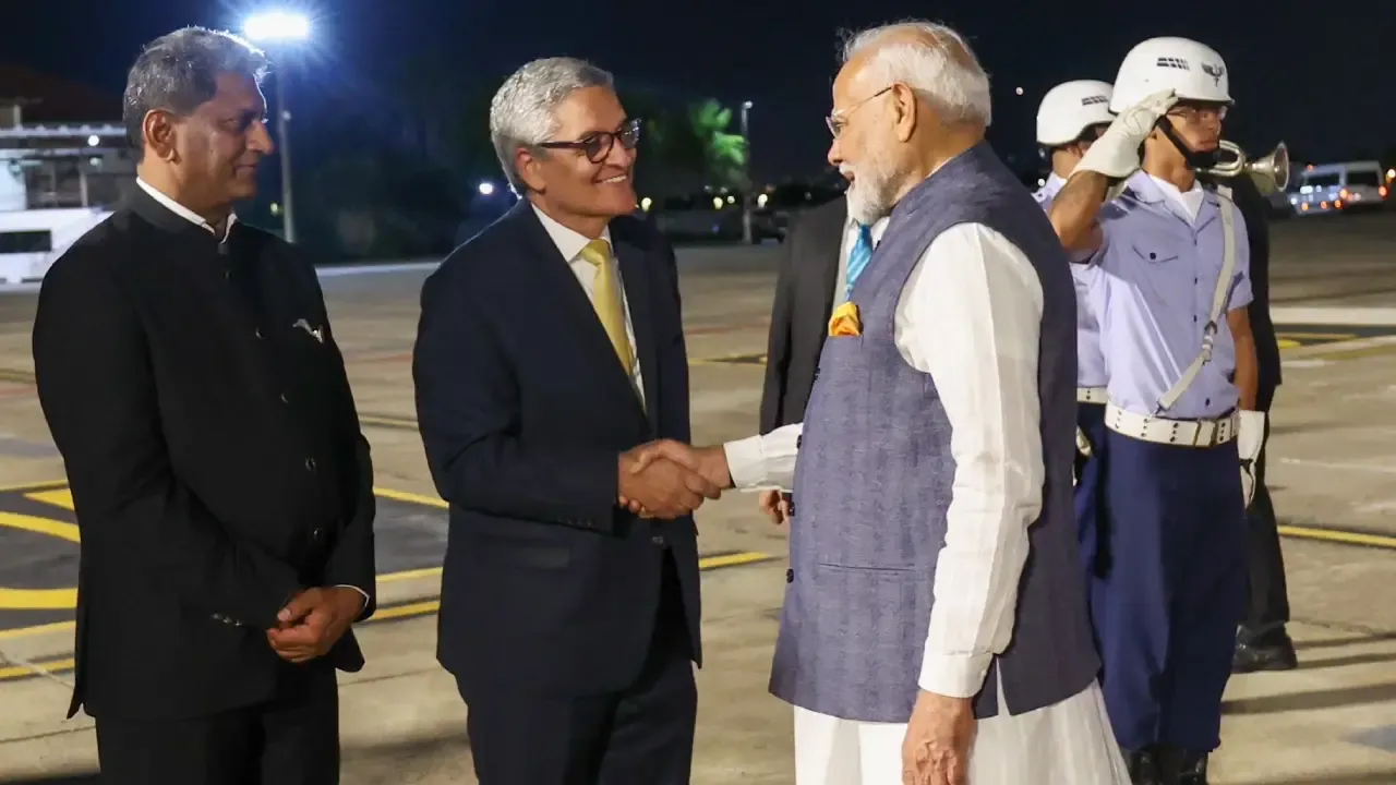 PM Modi arrives in Brazil