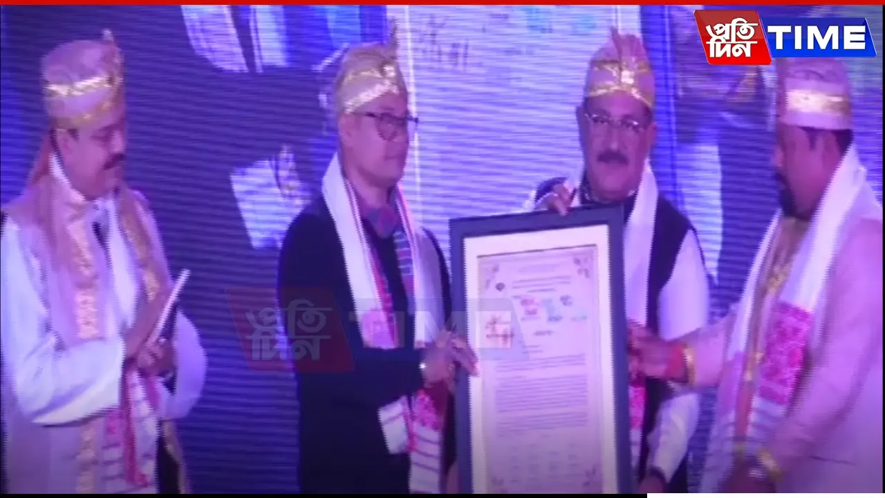 Jayanta Baruah Felicitated By Tai-Ahom Students' Union On Lachit Divas