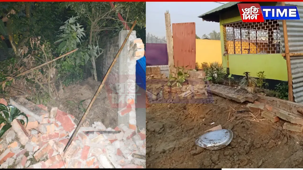 Building Razed By Grabbers In North Guwahati To Claim Land; Probe On