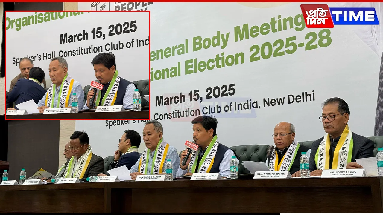 Conrad Sangma Re-Elected as NPP National President, Party Leadership Reshuffled