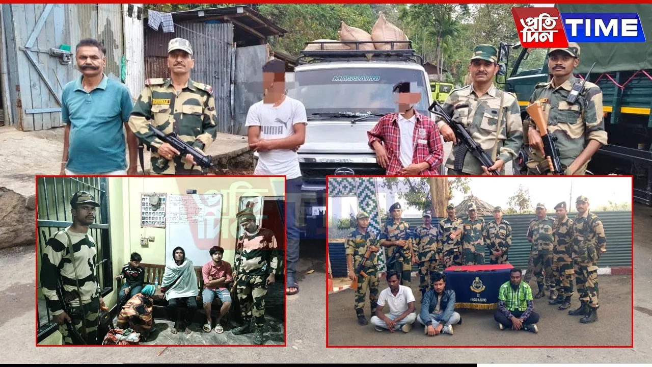 BSF Apprehends 7 Bangladeshi Nationals, 2 Indians Along Indo-Bangladesh Border
