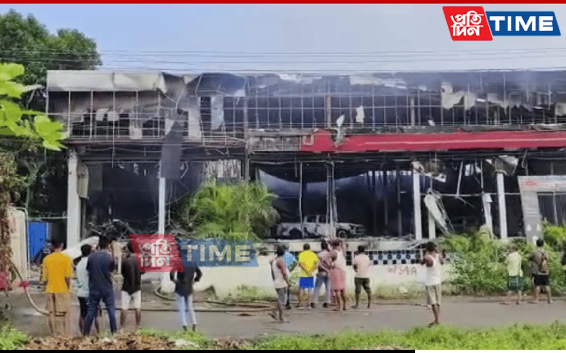 Guwahati: Car Showroom At Basistha Gutted In Massive Fire