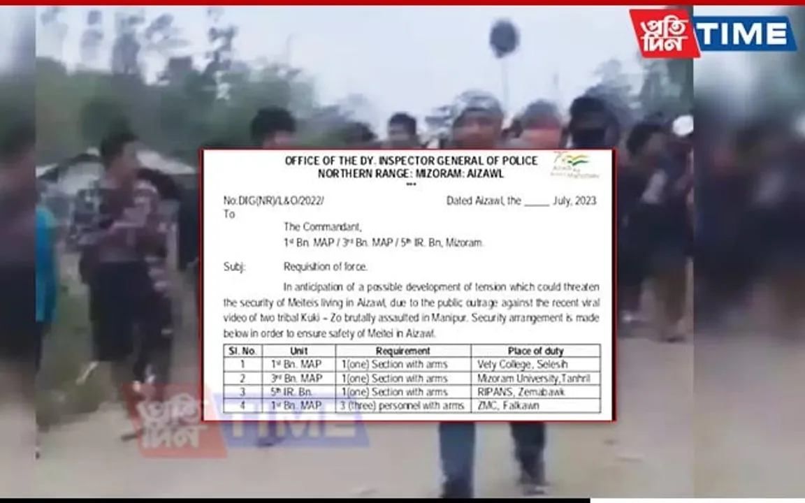 Amid Threats, Security Strengthened for Meiteis Residing in Mizoram
