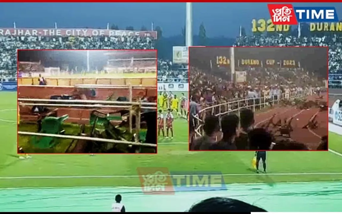 What Went Wrong as Fans Hurled Water Bottles, Chairs in Durand Cup Match in Kokrajhar?