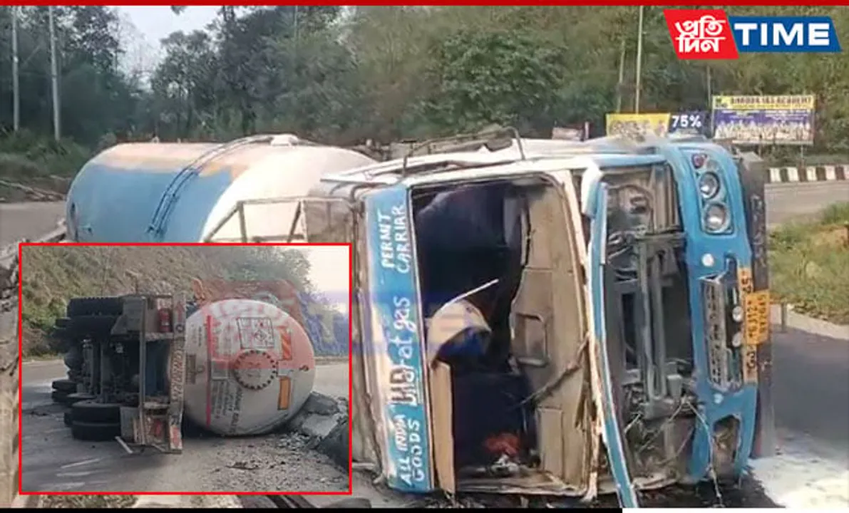 Assam: Gas Tanker Overturns in Jorabat, No Injuries Reported