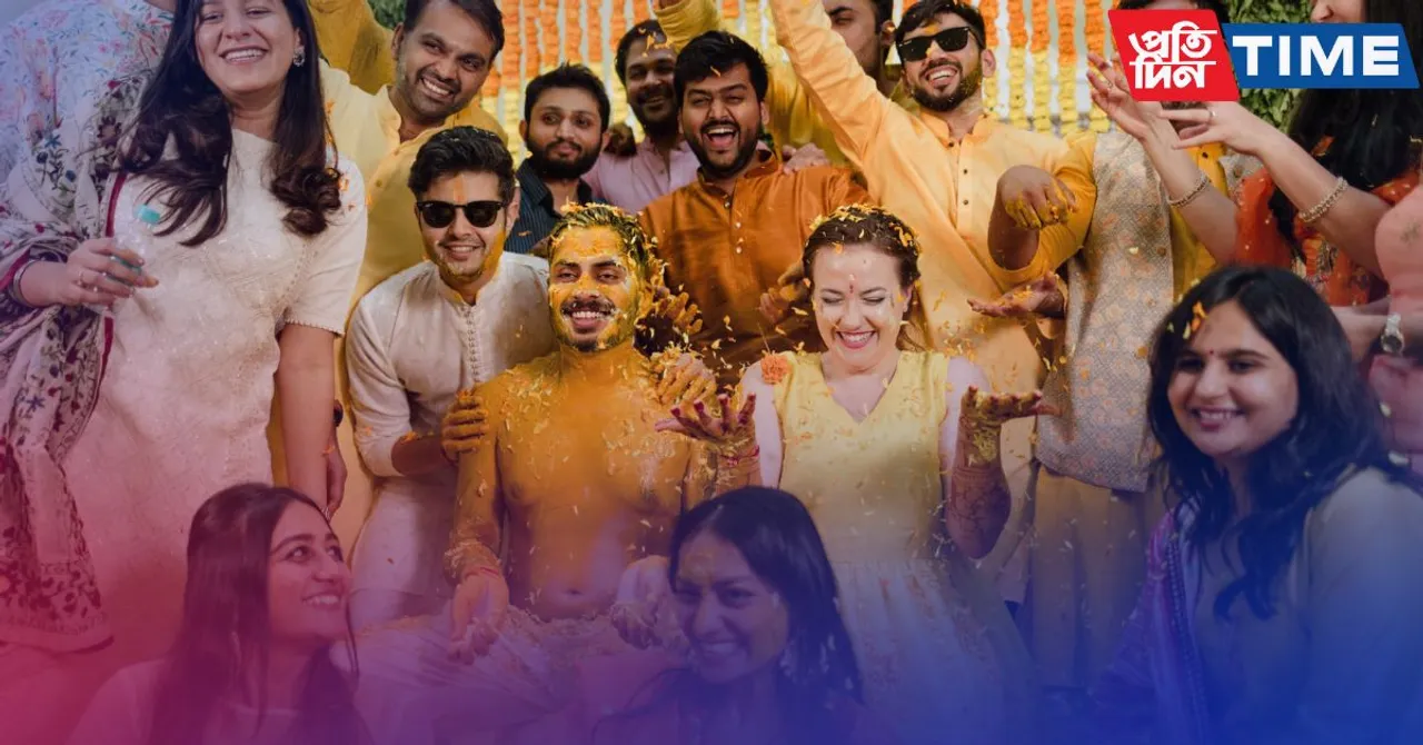 Haldi ceremony caption for Instagram
