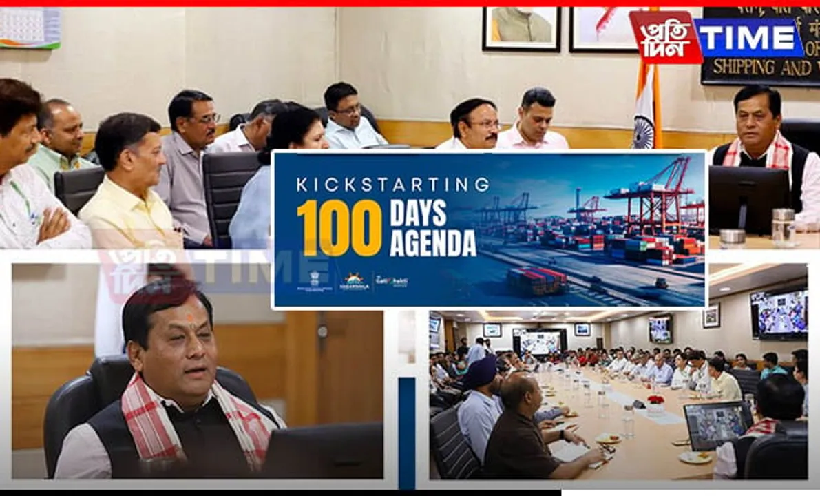 Union Minister Sarbananda Sonowal Sets Ambitious Targets for MoPSW in Modi 3.0's First 100 Days