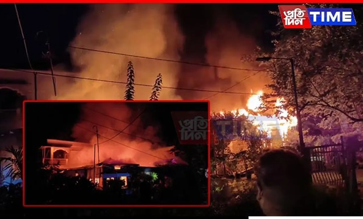 Massive Fire Destroys Digboi Residence, Pet Dog Perishes in Blaze