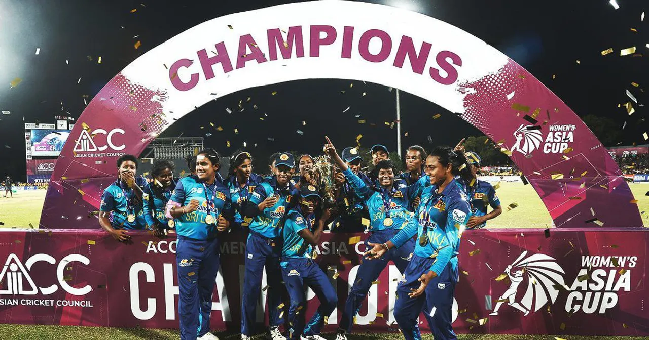 Sri Lanka Stuns 7 Times Champion India to Claim Maiden Women's Asia Cup Title