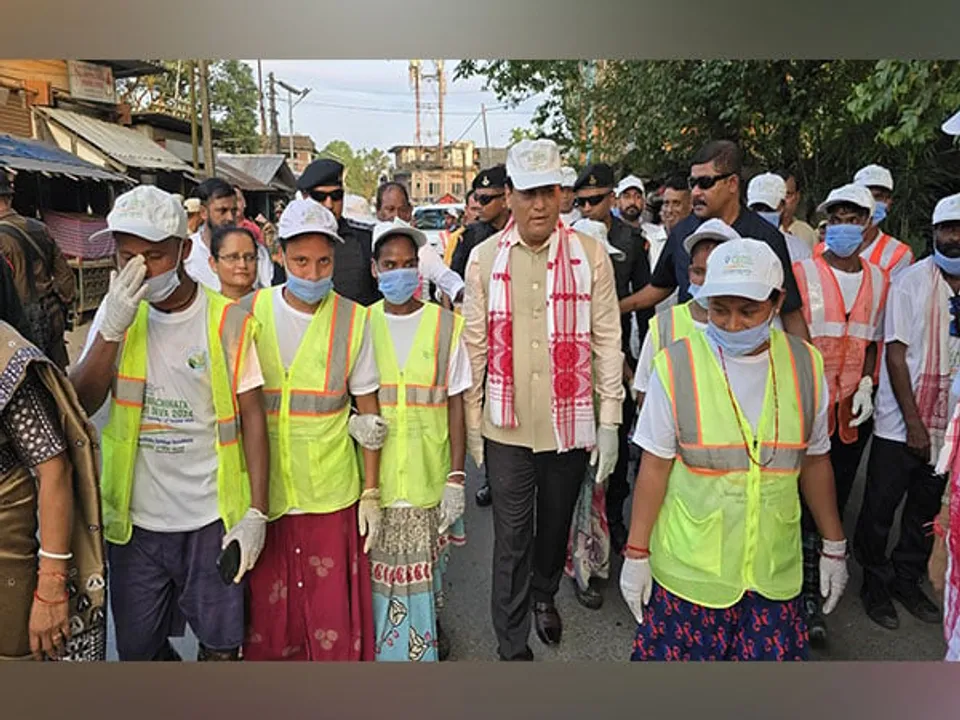 Sonowal Leads 'Swachhata Sewa' Programme, Membership Drive in Tinsukia
