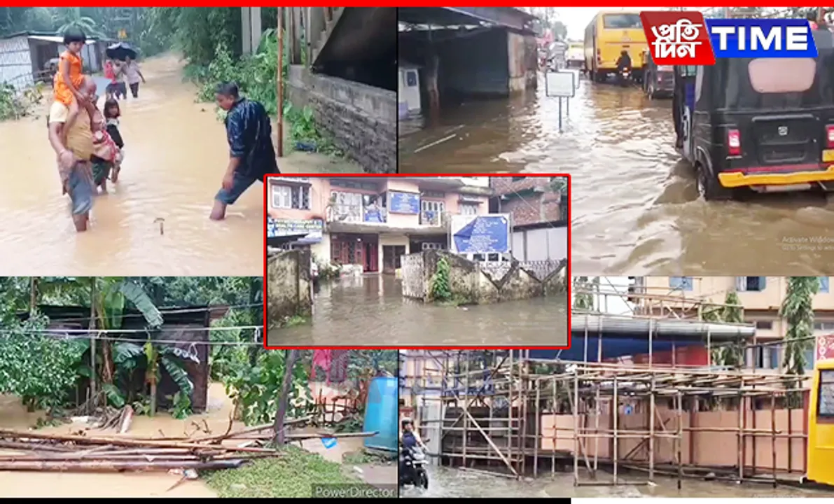 Heavy Rains Cause Artificial Floods and Landslides in Assam's Cachar