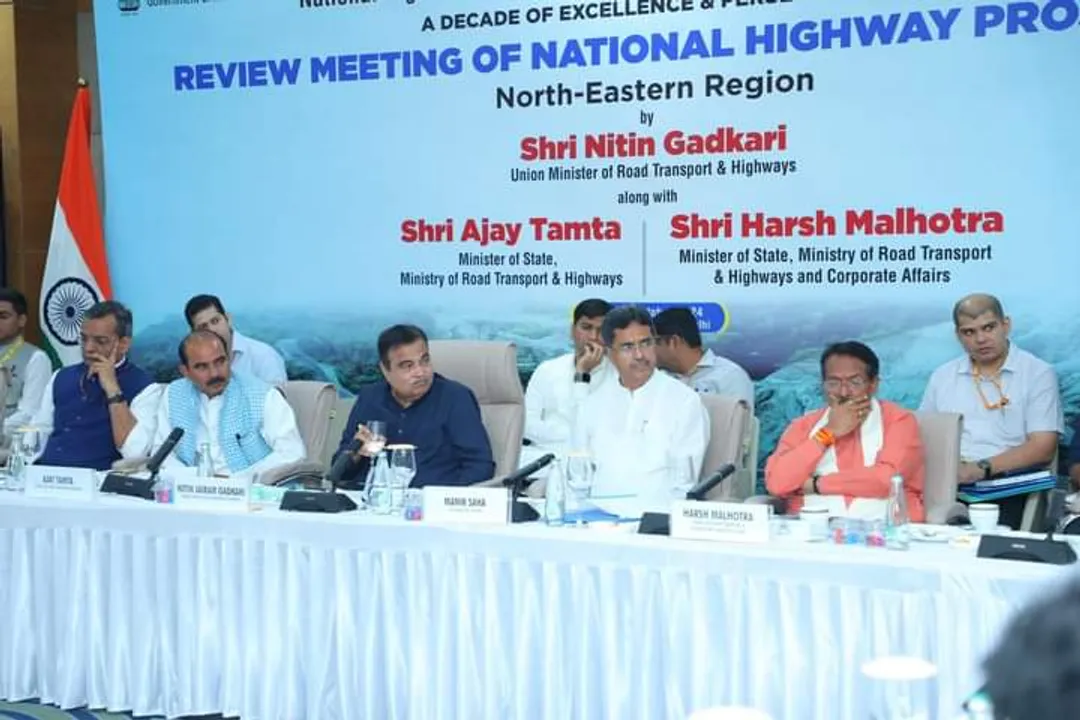 Gadkari Stresses Timely Completion of Northeast Projects in Delhi Review Meeting