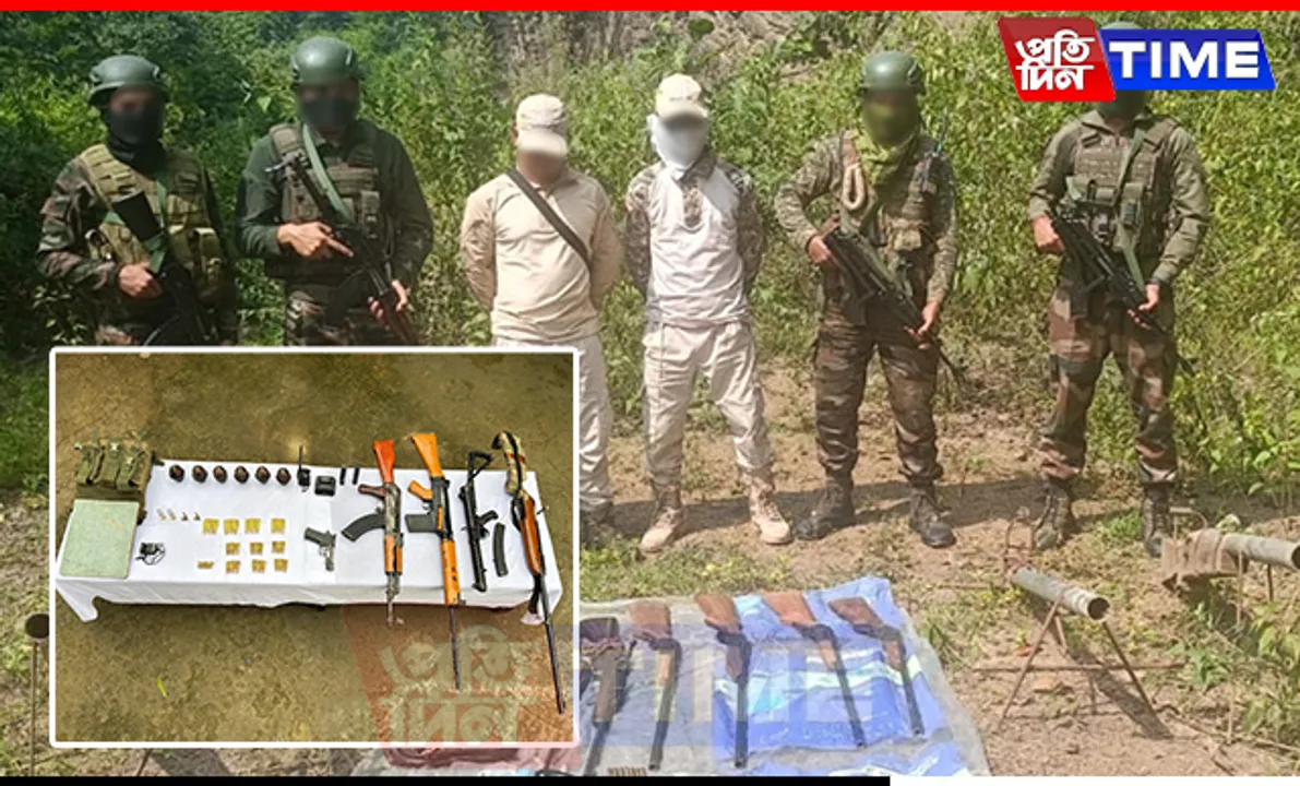 Indian Army and Police Recover Multiple Weapons in Manipur