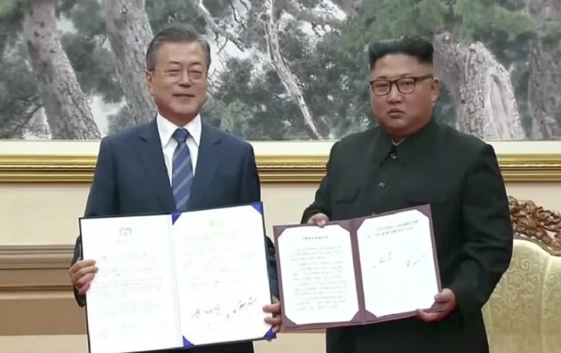 North and South Korea signs denuclearization agreement