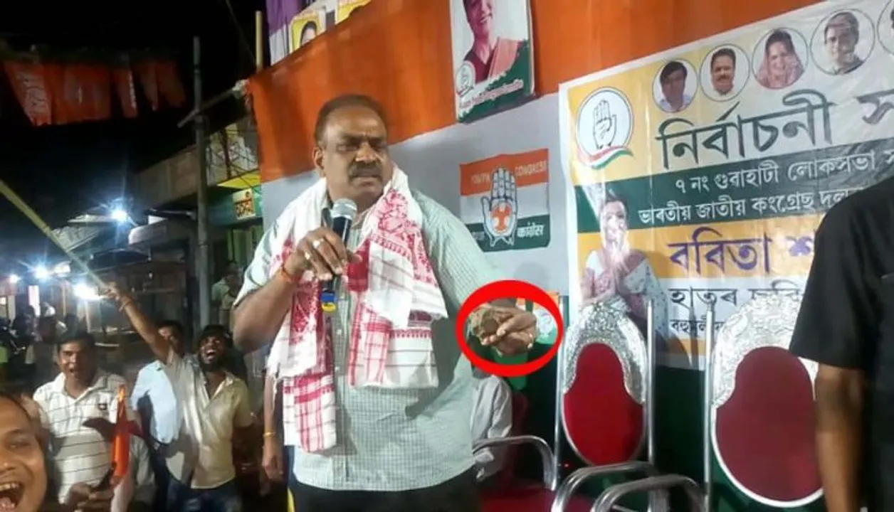 Stones hurled at Bhanu in Sualkuchi