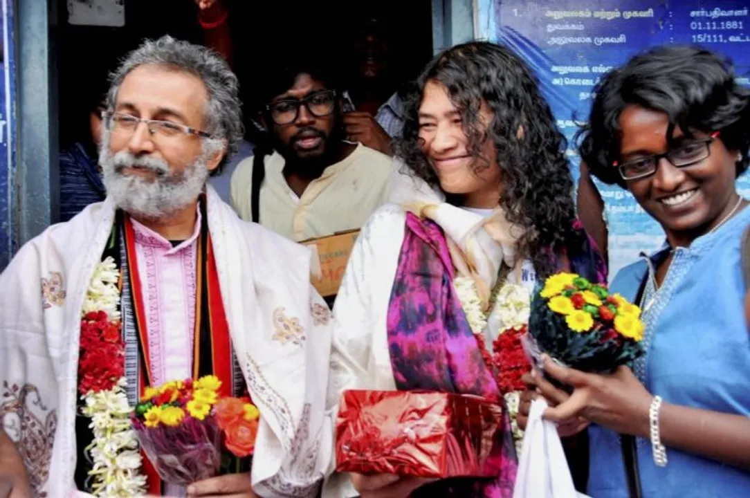 Irom Sharmila gives birth to twins