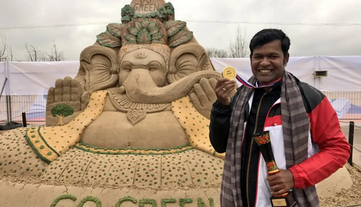 Odisha Artist Selected for Italian Golden Sand Art Award