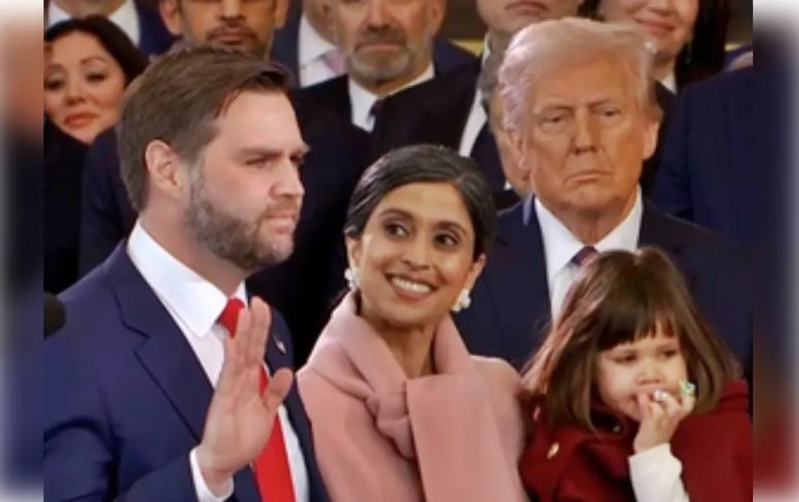  Usha becomes first Indian-American Second Lady as JD Vance takes oath as US Vice President