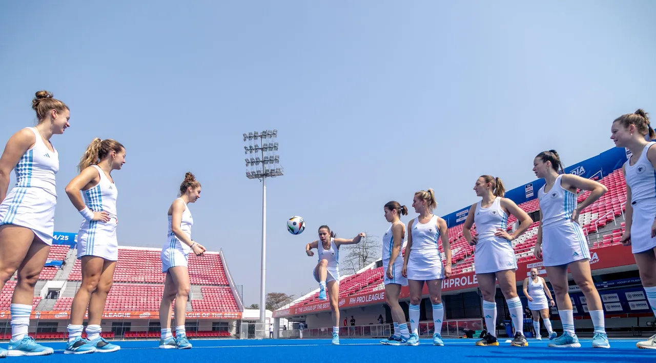  Germany Women's Team gearing up for FIH Hockey Pro League at Kalinga Stadium 