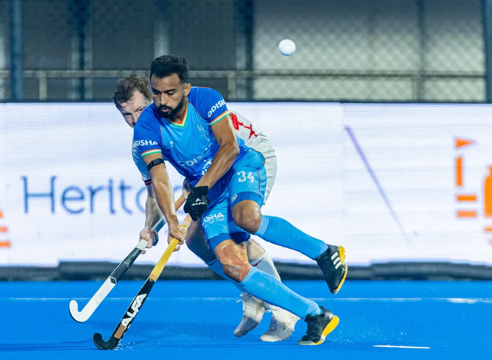  Harmanpreet Singh’s brace leads India to 2-1 win over England, climb to third in FIH Hockey Pro League standings